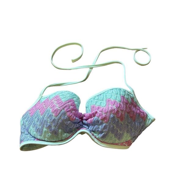 Victoria’s Secret embroidered cup bikini‎ top size 32C - Picture 1 of 5